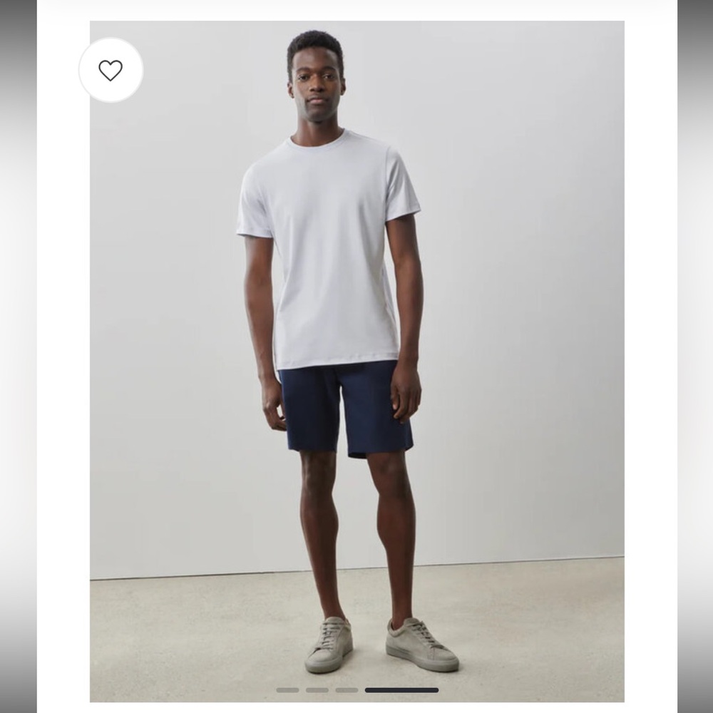 Robert Barakett T-Shirt L Pima Cotton Crew Neck Georgia Tee Lilac Blush Luxury